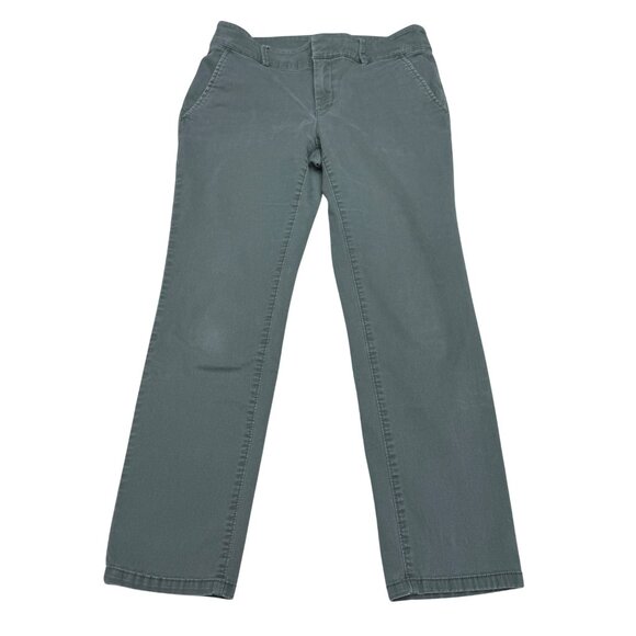 LOFT Pants - Loft Khaki Green Women's Pants Casual Lightweight Mid-Rise Trousers, Size 8